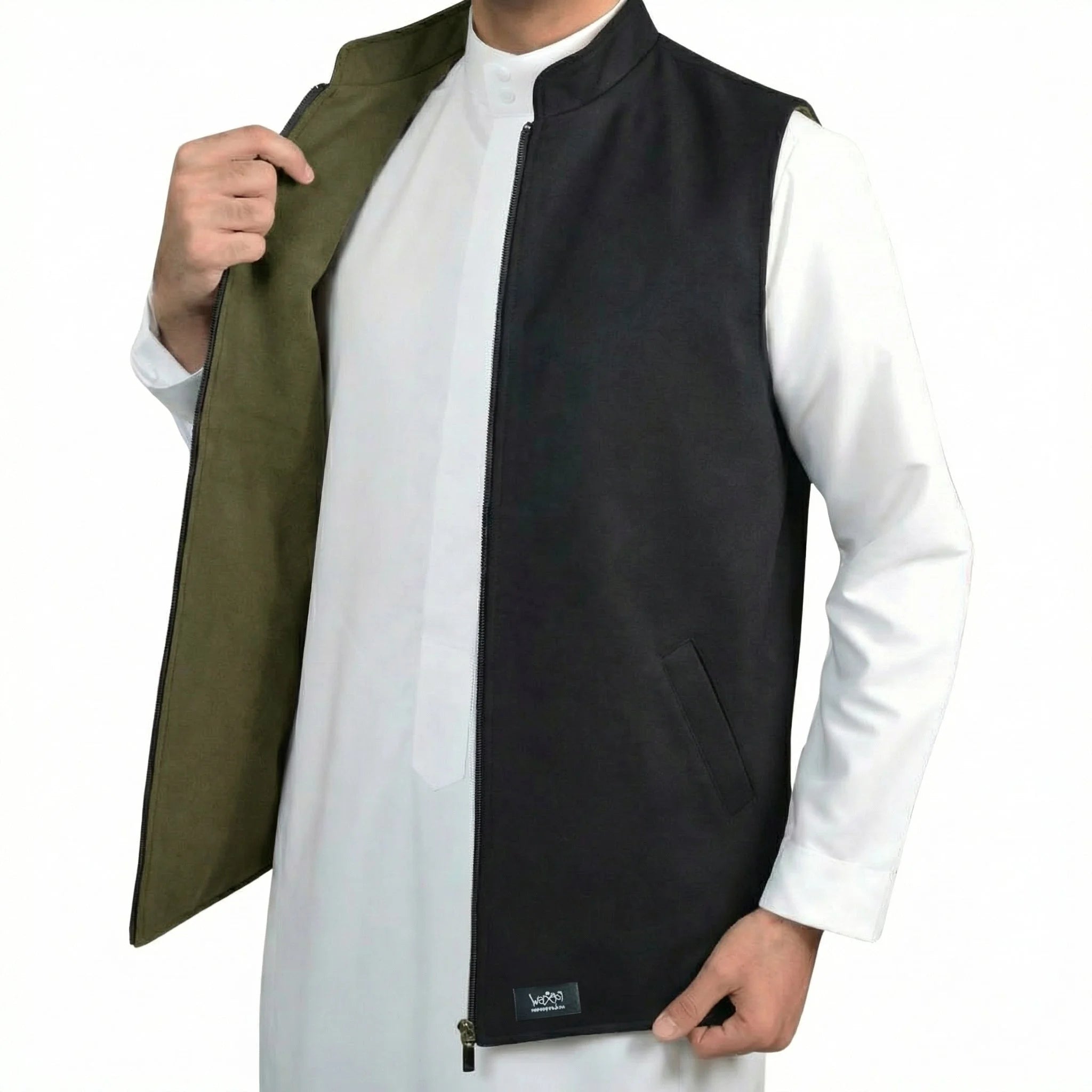 Double-Sided Melton Waistcoat - Product Image