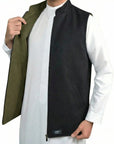 Double-Sided Melton Waistcoat - Product Image