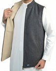 Double-Sided Melton Waistcoat - Product Image