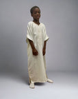 Kids Shiny Moroccan Thobe Collection - Off-White / 40 -