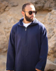 Premium Melton Moroccan Djellaba - Navy / 52 - Apparel &