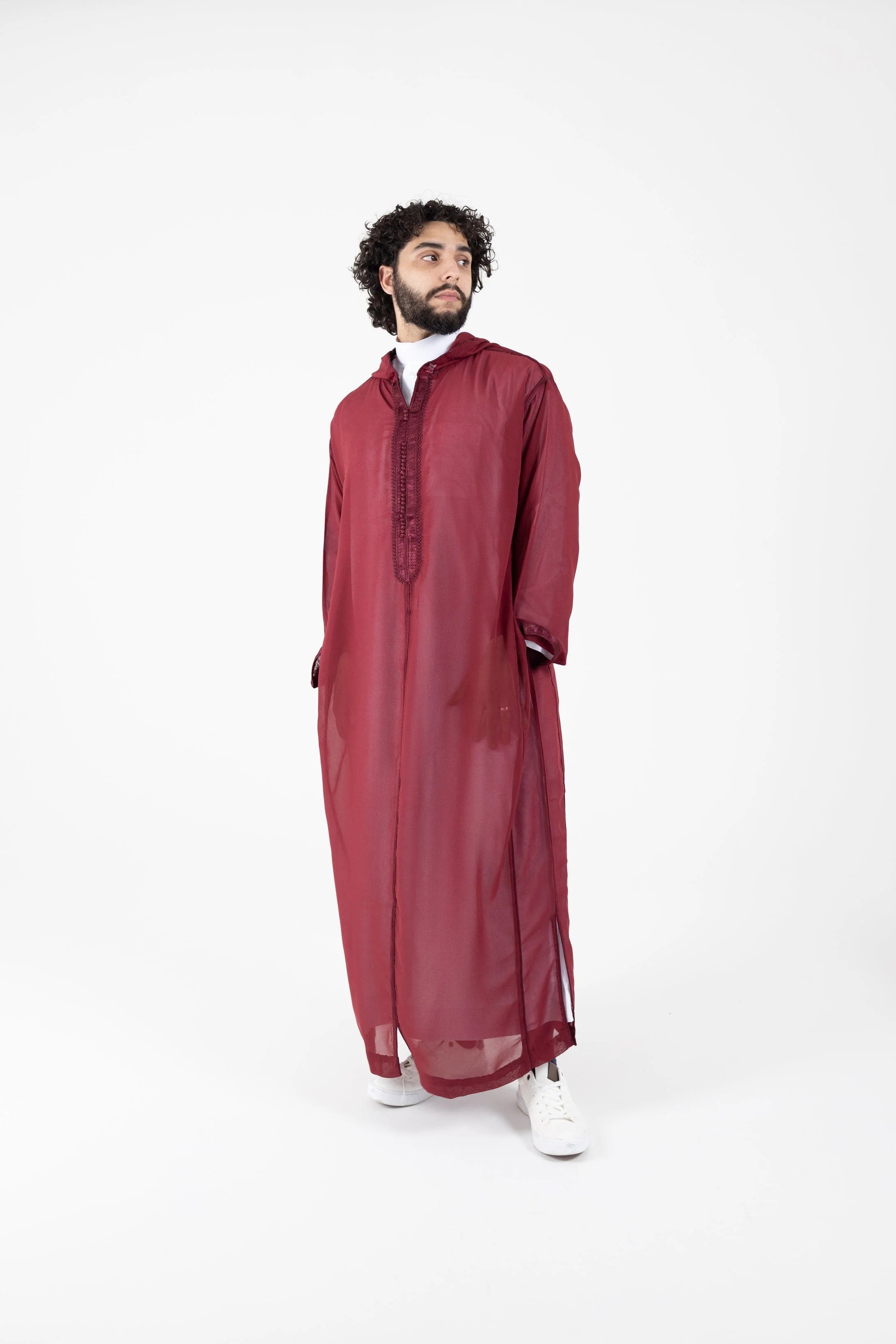 Sousdi Djellaba Over Piece - Maroon / 52 (135cm) - Apparel