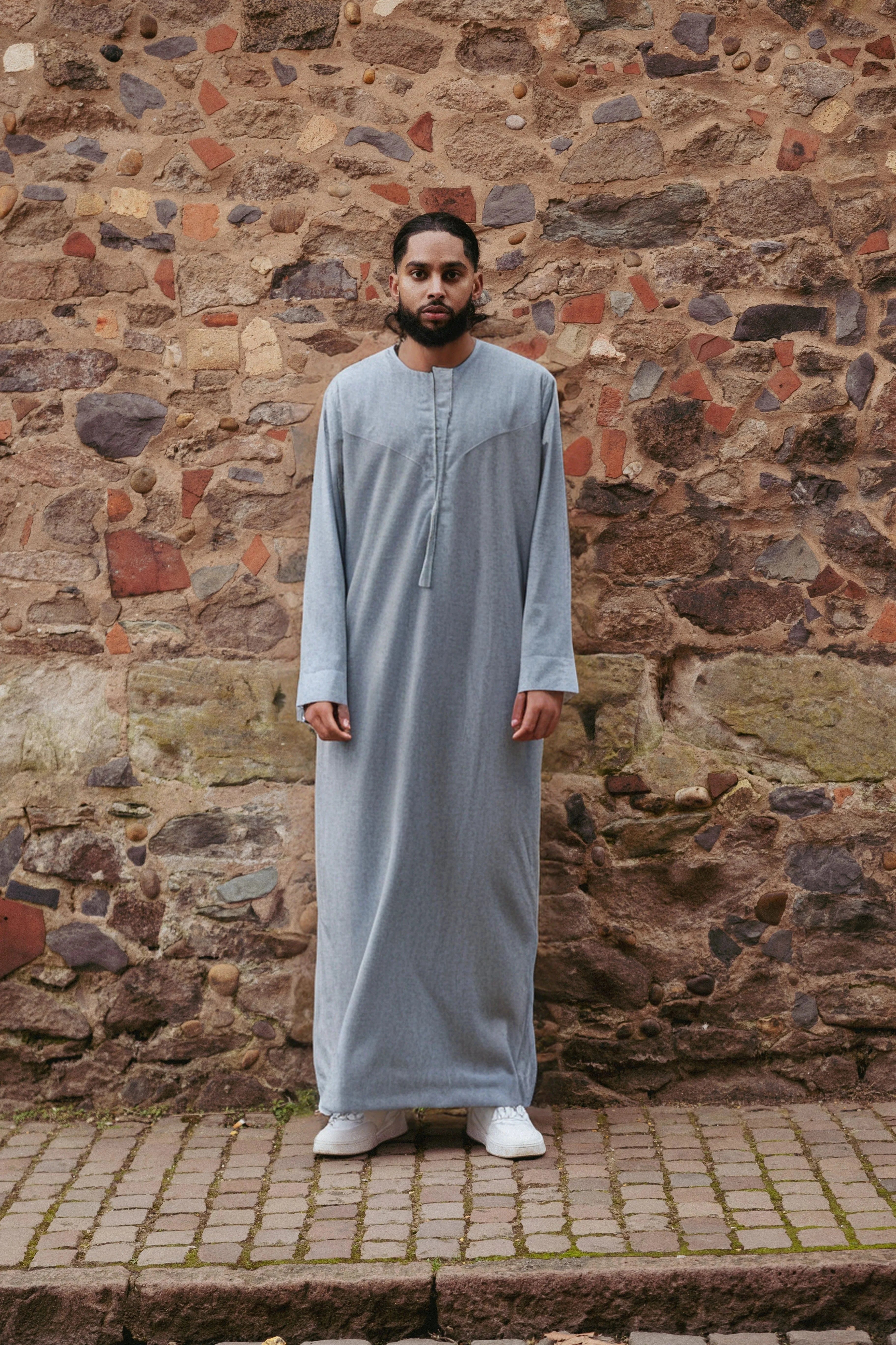 The Classic Emirati Thobes - Pebble / 52 - Apparel &