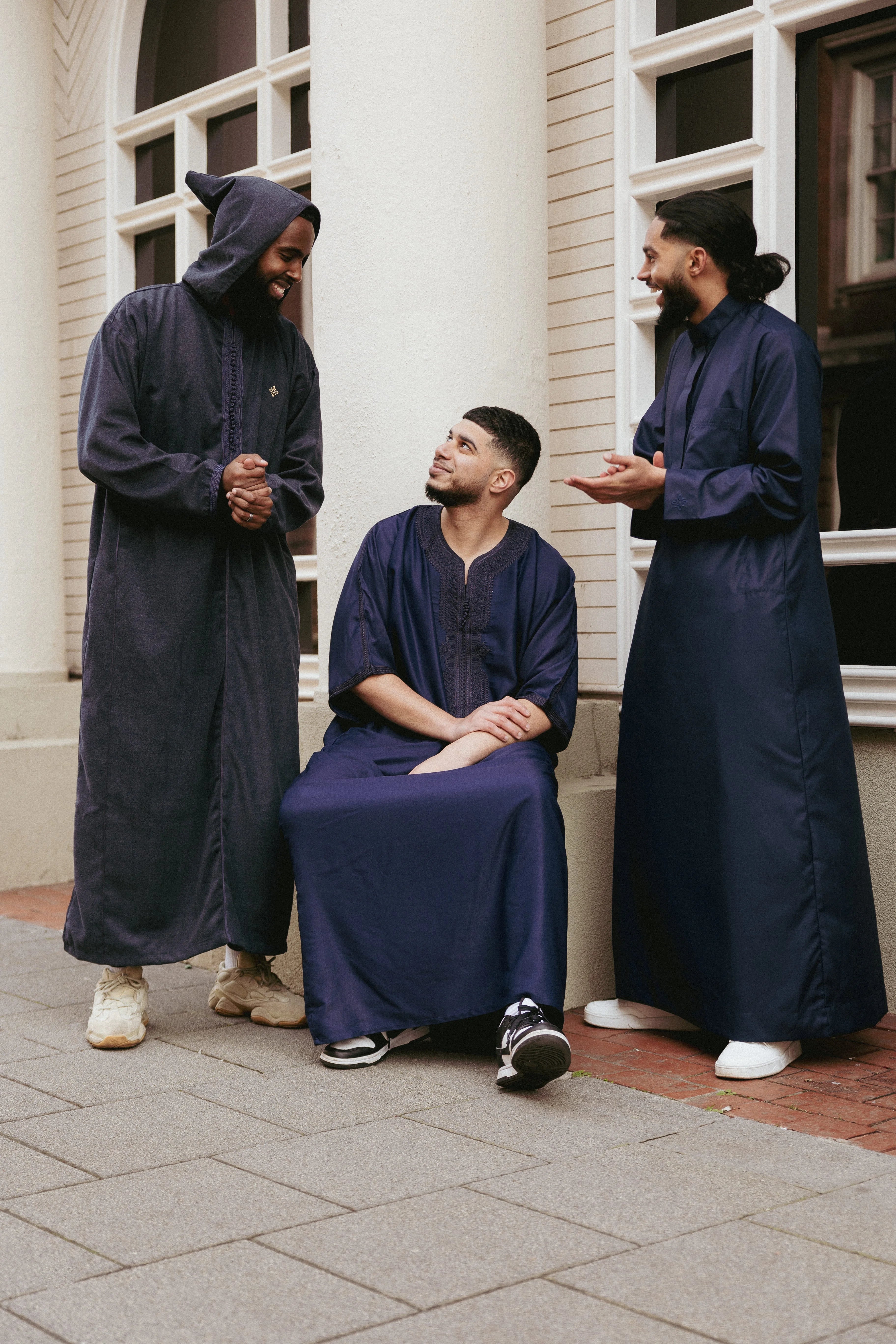 Navy Essential Saudi Thobes - newarabia Apparel &amp; Accessories