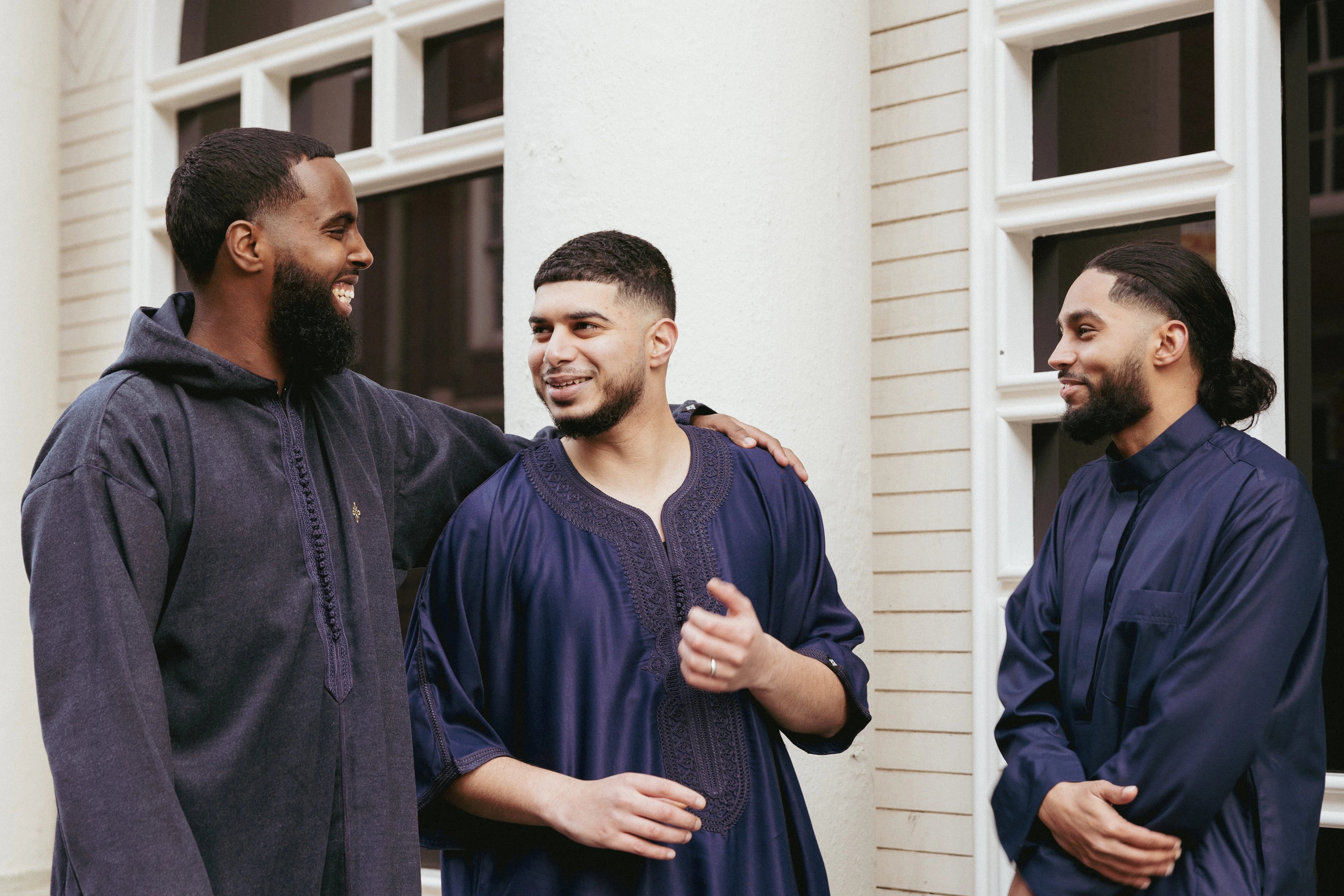 Navy Essential Saudi Thobes - newarabia Apparel &amp; Accessories